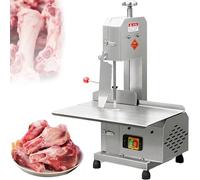 Commercial Butcher Bandsaw, 750W Electric Bone Cutter with Sturdy Workbench for Home Butchering and Catering Meat Cutting, Practical and Efficient Equipment