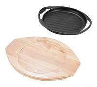 Commercial Cast Iron Grill Pan for Kitchen Use(5026)