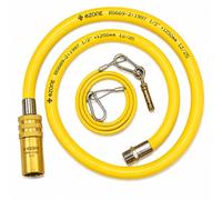 Commercial Catering Gas Hose Quick Release 1/2" x 1.25m Yellow BS669-2 Compliant
