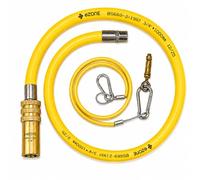 Commercial Catering Gas Hose Quick Release 3/4" x 1m Yellow BS669-2 Compliant