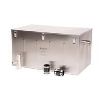 Commercial Catering Grease Trap 136 Litre Under Sink Kitchen Drainage Wastewater Fat Oil Interceptor Separator Stainless Steel with Couplings and T-Vent Pipe