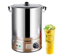 Commercial Catering Urn Hot Water Boiler Dispenser Soup Kettle Buffet Warming Pot with Temperature Control 30-110°C Electric Boiling Water Bucket