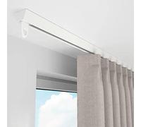 Commercial Ceiling Curtain Track for Patio Door Sliding Curtain Rail Rod Ideal for Room Divider Doorway Basement Hotel Nursery Beauty Salon Filmroom White 9m/29.5ft