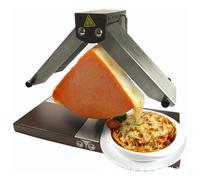 Commercial Cheese Melter 900W, Double Heating Area, Adjustable Tilt for Half Cheese Wheel, Fast Heating Grill for Restaurant and Kitchen Use