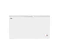 Commercial Chest Freezer - 469 L - Plastic Lid -23 to -18 °C - White, UK Plug, 3 Baskets