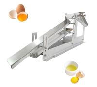 Commercial Chicken Yolk Protein Separator, 304 Stainless Steel Egg Liquid Filter, 500-800 Pcs/H, Adjustable Height and Separation Gap, 2mm Thickness Steel Plate, for Pastry Bakeries