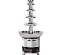 Commercial Chocolate Fountain, 4/5/6/7 Tier Fondue Melter, Adjustable Temp, Stainless Steel, Easy Assembly, Perfect For Weddings, Birthdays, Parties & Events 4 Tiers