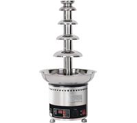 Commercial Chocolate Fountain, 4/5/6/7 Tier Fondue Melter, Adjustable Temp, Stainless Steel, Easy Assembly, Perfect For Weddings, Birthdays, Parties & Events 5 Tiers