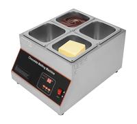 Commercial Chocolate Melting and Tempering Machine with Adjustable Temperature Control, Stainless Steel Electric Pot for Candy and Food Warming