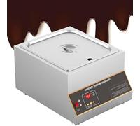 Commercial Chocolate Tempering Machine, 0-95℃ Electric, Stainless Steel Chocolate Melting Pot Warmer, 1/2/4-Tank Options (4 Tank)