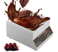 Commercial Chocolate Tempering Machine, Chocolate Melting Pot, 0-185℉ Adjustable, 12kg/26.5lbs Electric Auto Chocolate Heater Liquid Warmer for Melting Chocolate, for Catering Restaurant