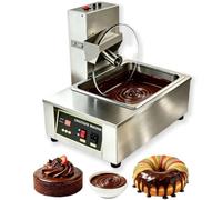 Commercial Chocolate Tempering Machine Stainless Steel Chocolate Warmer | Candy melting pot, Chocolate Melting Machine, electric chocolate fondue pot set, Temp Control 32~203℉(Melter+Mixer)