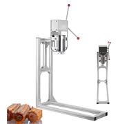 Commercial Churro Maker Machine, Stainless Steel Manual Vertical Donut Press with Hand Crank, Professional Equipment for Making Authentic Donuts, for Bakeries