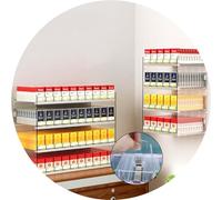Commercial Cigarette Display CaseAutomatic Push Stand Rack with Divider & TrayRetail Storage Solution for Markets & StoresDurable MultiFunctional Organizer (79.5x15.2x55cm)