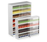 Commercial Cigarette Display Rack & Matchbook Holder, Wall-Mounted Vapes Organizer, Retail Display Cabinet