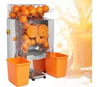 Commercial Citrus Juicer Machine, 120W Electric Orange Juicer Processes 20-30 Oranges/Min, 40-55% Yield, for Cafes Bars Restaurants, for Lemons Pomegranates