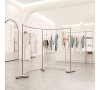 Commercial Clothes Rack,clothes Rack,heavy Duty Clothes Rack,curved Structure,the Framework Is Stableideal For Bedroom, Boutique, Laundry Room,clothing Shop