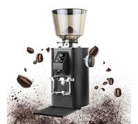 Commercial Coffee Flat Burr Grinder,9 Precise Settings, 2800rpm Professional Espresso Coffee Bean Grinding Machine,Dual Dosing Modes(Black)