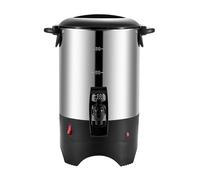 Commercial Coffee Urn, 5.5L/ 30cup Stainless Steel Electric Coffee Maker | Large Hot Drink Dispenser with Cool-Touch Handles & Lid and Removable Filte, for Catering/Cafes/Wedding/Receptions
