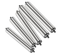 Commercial Conveyor Rollers 25mm/1" Diameter - Stainless Steel Replacement Parts for Coyote Fences Factories Warehouses (5 Pack 1.0" Diameter 35.4" Length)