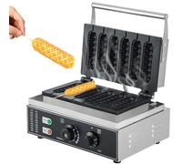 Commercial Corn Dog Waffle Maker, 1550W, Fast Heating, Timer Design, Non Stick Coating, Suitable for Home Use, Snack Bars, and Milk Tea Shops
