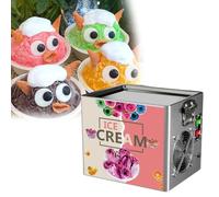 Commercial countertop 12x9.5 inch pan ice cream machine, DIY fried ice cream roll machine, yogurt cubes, smoothies, etc.