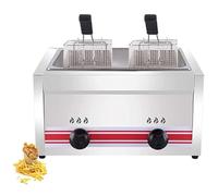 Commercial Countertop Gas Fryer With Basket All Clad For Commercial Restaurant Fast Food Restaurant Outdoor Gas Deep Fryer(Singlecylinder20l)