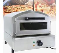 Commercial Countertop Pizza Oven, Versatile Indoor Pizza Maker with Precise 50-350°C Temperature Control, Ideal for BBQ, Grilled Meat, and Toasted Bread.