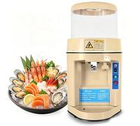 Commercial Crushed Ice Maker, 480W Snow Cone Machine with Adjustable Fineness Knob and 15L Hopper for Smoothies and Milk Tea Shops
