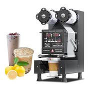 Commercial Cup Sealing Machine, Fully Automatic Electric Sealer for Bubble Tea, Milk Tea, Juice, 550-700 Cups/Hour, 350W Power