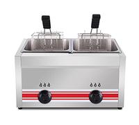 Commercial deep fryer 10L 20L 30L Stainless Steel Gas Adjustable Firepower For Chips Donuts Fish Removable Basket And Lid Non-Stick Coating Easy To Clean