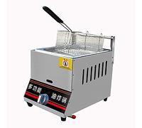 Commercial deep fryer 6L/12L Lpg Gas Stainless Steel Countertop, With Basket, For French Fries Restaurant Home Kitchen