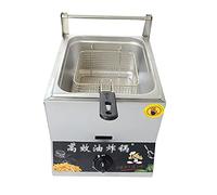 Commercial deep fryer 6L/12L Single Pot Lpg Gas Stainless Steel Countertop With Basket, Outdoor Cooker, For French Fries Home Kitchen Restaurant