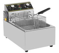 Commercial deep fryer Electric For Home Kitchen, With Basket For French Fries Chicken Shrimp & Chip, 10L/10.5Qt Single Tank Countertop With Temperature Control Timer