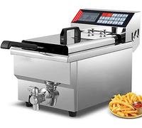 Commercial deep fryer Electric - Stainless Steel With Removable Basket, Temperature Control, Single Tank Fat For Kitchen And Fast Food Cooking