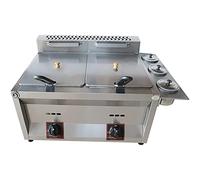 Commercial deep fryer Gas Countertop Stainless Steel French Fry Lpg Propane Outdoor Cooker For Frying French Fries, Onion Rings, Chicken -