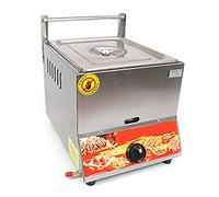Commercial deep fryer Lpg With Basket And Lid - Professional Countertop Gas For Home Kitchen, Ideal For Chicken And Chips (1 Tank 1 Basket Gas)