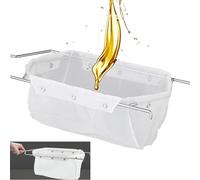 Commercial Deep Fryer Oil Filter Bag and Oil Filter Bag Holder Frame, 6" Deep Cooking Oil filter, Durable 1000+ Times frying oil filter, Easy to Clean with Hot Water (Filter Bag and Frame)