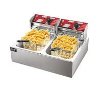 Commercial deep fryer Professional Electric, Stainless Steel Frying Machine, For French Fry Restaurants Fast Food Stands Snack Bars, Parties