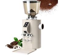 Commercial Desktop Coffee Grinder with 350W Motor, 60mm Flat Burrs, and 19+ Grind Settings for Cold Brew and Espresso Preparation