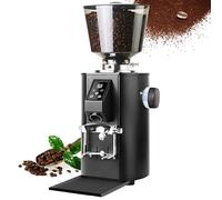 Commercial Desktop Coffee Grinder with 350W Motor, 60mm Flat Burrs, and 19+ Grind Settings for Cold Brew and Espresso Preparation