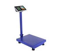 Commercial Digital Electronic Computing Platform Scale, Platform Scale with Accurate LB/KG Price Calculator, LCD Display Electronic Floor Platforms Scales, Folding Floor Scales for Weighing (300kg)