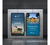 Commercial Digital Kiosk Advertising Display with Smart Split Screen,Landscape/Portrait Switching,Horizontal/Vertical Wall Mount,Remote Control,178° Wide Viewing Angle Non-touchscreen-27”