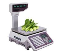 Commercial Digital Price Computing Scale, Label Printing Double-Sided Lcd Display, Weighing 30Kg/66Lb, Fruit And Vegetable Weighing