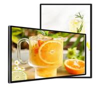 Commercial Digital Signage Display 18.5''/21.5''/23.6''/27''/32''/43''/50'' Wall Mount Digital Menu LCD Screen for Restaurants and Stores, Digital Kiosk Advertising Media Player 50inch