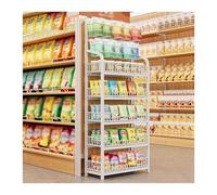 Commercial Display RackMarket Shelf Organizer with Storage Baskets Ideal for Retail Fruits & Vegetables Stand Perfect for Grocery Stores and Farmers Markets