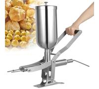 Commercial Donut Filling Machine - Manual Stainless Steel with Anti-Drip Nozzles for Bakeries, Ideal for Cream and Jam Filling
