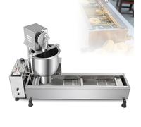 Commercial Donut Making Machine with 3 Ring Molds and 7L Hopper, Large Capacity for Bakery and Food Cart Operations