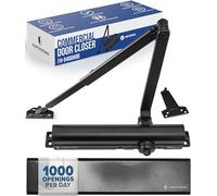 Commercial Door Closer - FS-8400 HOB - Heavy Duty Adjustable Grade 1 Standard Automatic Door Closing Hinge - ADA Compliant - Hold Open Function-Black Finish