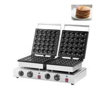 Commercial Double Head Mini Dutch Pancake Maker Machine Poffertje Grill Machine Muffin Making Machine Dorayaki Baker Machine Uniform Heat Distribution